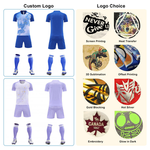 Ensemble de maillot de football d'été pour hommes, logo personnalisé, manches courtes, séchage rapide, maillot de football de haute qualité, vêtements de sport - Product Image 3