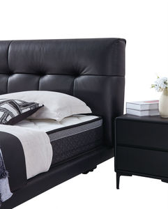 Cama Moderna <span class=keywords><strong>de</strong></span> Cuero Genuino Tamaño King con Base <span class=keywords><strong>de</strong></span> Madera <span class=keywords><strong>de</strong></span> Pino <span class=keywords><strong>y</strong></span> Listones C320 para Dormitorio - Product Image 5