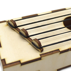 Wooden Rubber Band Zither <b>Diy</b> <b>Kit</b> Educational Science Toy For Kids Age 4 6Y Manual Control No Battery Geometric Shape - Product Image 3