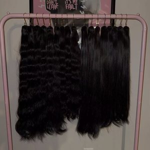 Extensiones de Cabello Natural Ondulado y Liso, Cabello Humano de un Solo Donante, Trama Doble, 100% Natural Sin Procesar, Precio de Fábrica - Product Image 2