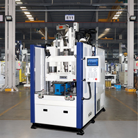 Machine de moulage par injection ABS hybride verticale pour montures de lunettes - 100 tonnes, haute productivité