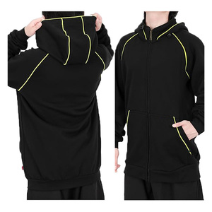 Sweat-shirt ignifuge <span class=keywords><strong>FR</strong></span> en tricot 12OZ, col montant zippé, résistant aux flammes, pour vêtements de travail, fabriqué au Henan, Chine - Product Image 4