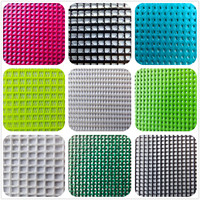 Toile en maille plastique renforcée colorée, en polyester enduit de PVC, pour abris solaires