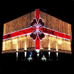 Mall khách sạn xây dựng cửa sổ tùy chỉnh Rèm Đèn trang trí ngoài trời giáng sinh LED xây dựng chuỗi ánh sáng - Product Image 5