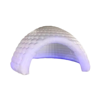 Tente dôme Igloo gonflable à lumière LED Grande tente gonflable Cube gonflable Tente de fête pour discothèque