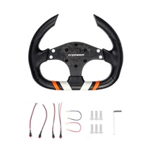 Volant de course universel TIYPEOR avec logo personnalisé, simulateur de jeu de course, 320 mm, plat, pour drift