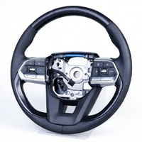 Volante de Madera Marrón Personalizado para Toyota Land Cruiser LC200 FJ200 Prado J90 J120 Highlander Tundra