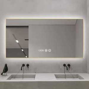 Espejo de aspecto de lujo <span class=keywords><strong>Diseño</strong></span> inteligente Luz LED Inducción Bluetooth Detección Antiempañamiento Espejo de <span class=keywords><strong>baño</strong></span> Led - Product Image 3