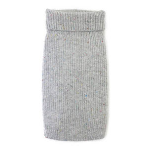 ملابس محبوكة للحيوانات الأليفة، سترة برقبة عالية للكلاب والقطط، تصميم منقط بألوان هادئة، ناعمة ومريحة للارتداء اليومي للحيوانات الأليفة الصغيرة والمتوسطة، مناسبة للنزهات الحضرية - Product Image 3