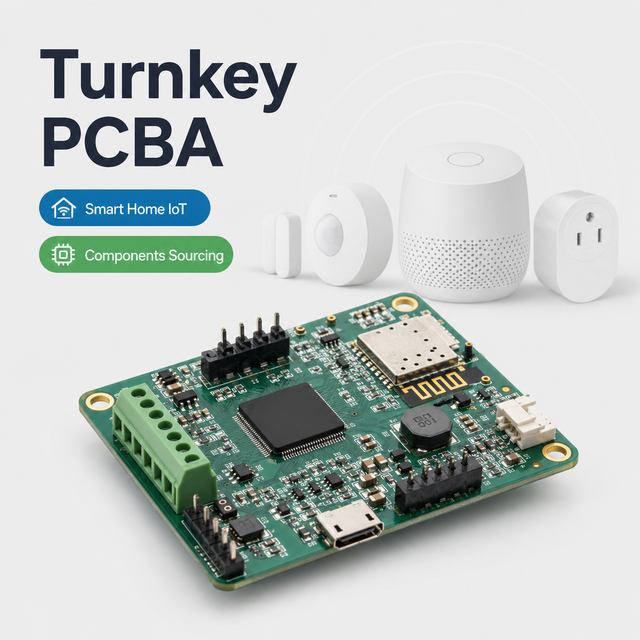 Turnkey PCBA Manufacturer \u2014 Full Components Sourcing + SMT & DIP Assembly