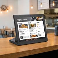14 İnç Android Tablet Masaüstü L Şeklinde Standlı Tablet Restoran Sipariş Verme Medya Oynatıcı RK3566 4G LTE POE Android Tablet PC