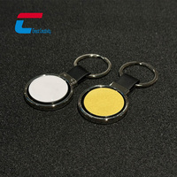 Meilleur petit partage sans contact Nfc médias sociaux porte-clés étiquette personnalisable porte-clés Nfc en métal avec logo