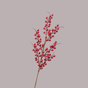 Branche de fruit de la fortune artificielle CallaFloral, rouge, en plastique, 6 fruits, décoration de mariage - Product Image 3