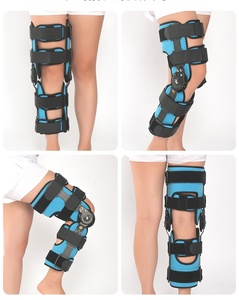 Attelle de Fixation du Genou Réglable pour Blessure et Fracture du Genou, Attelle de Protection avec Sangle d'Épaule, Dispositif Rotulien - Product Image 2