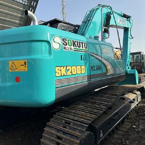 Excavadora usada hecha en Japón Kobelco 200 ,SK-8 Excavadora de orugas de segunda mano en buenas condiciones - Product Image 4