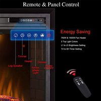 Dreamflame 33W Cheminée électrique Insert Intérieur Décoratif Chauffage à effet de flamme à LED pour usage domestique et hôtelier