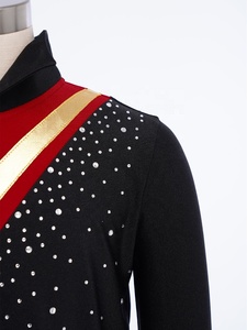 ชุดฟิกเกอร์สเก็ตสำหรับเด็กผู้ชายอายุ 6-16 ปี เสื้อสำหรับการแข่งขันและการแสดง ชุดเต้นฟิกเกอร์สเก็ต เสื้อผ้าเต้นรำบอลรูม - Product Image 4