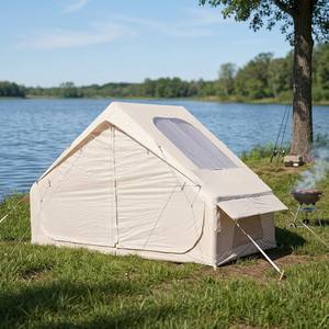 <span class=keywords><strong>Tente</strong></span> gonflable verticale d'extérieur, kaki, grand espace, anti-moustiques, ventilée, avec <span class=keywords><strong>mini</strong></span> auvent latéral - Product Image 2