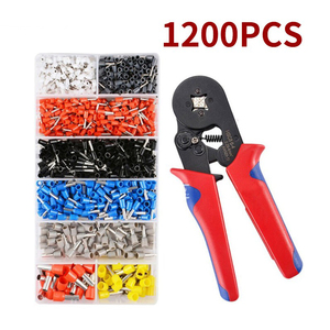 1200PCs Insulated Electric Wire Plastic Terminator Bootlace Ferrule Connector <b>Electrical</b> Crimping Tool Pin Terminal <b>Kit</b> - Product Image 2