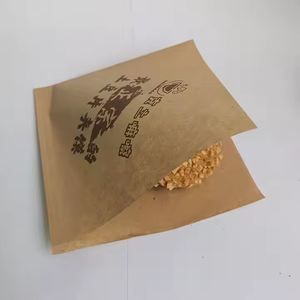 Custom L Shape Paper <b>Bag</b> Food Grade Greaseproof Recyclable Disposable L Kraft Paper <b>Bags</b> for Burger Sandwich Bakery Takeaway - Product Image 2