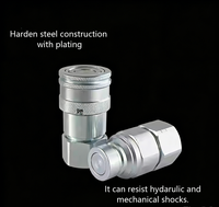 Raccord hydraulique NPT 3/4 po, connecteur rapide à face plate 1/2 po (ISO 16028) pour chargeuse compacte