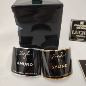 Etiquetas Adhesivas de Aluminio Personalizables para Perfumes de Lujo, Etiquetas Impermeables de Alta Calidad, Marco para Fotos, Estampado Dorado Personalizado - Product Image 4