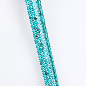 2mm 3mm 4mm טבעי ירוק טורקיז אבן חרוזים עגול Loose DIY Turquois חרוזים חן חרוזים