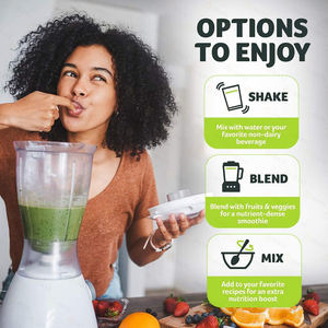 Poudre de protéines de lactosérum aux légumes et fruits verts, boisson mixte post-entraînement pour exercices légers, compléments alimentaires pour adultes - Product Image 2