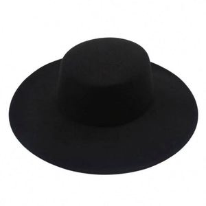 Nouveau Chapeau Fedora Bowler à Bord Large et Plat en Polyester/Coton, Style Jazz Français, Unisexe, pour Pêche, Fêtes, Affaires, Broderie 3D - Product Image 6