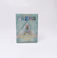 Boîte d'emballage en carton rigide personnalisée en gros pour jeu de cartes de tarot Oracle, petite boîte cadeau avec doublure en éponge, impression en relief, dossier