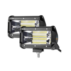 Barra de Luces LED para Automóvil de 5 Pulgadas, Doble Fila, IP67, Color Blanco <span class=keywords><strong>Aurora</strong></span> Ámbar, 24 W, Barra de Luz de Conducción - Product Image 5