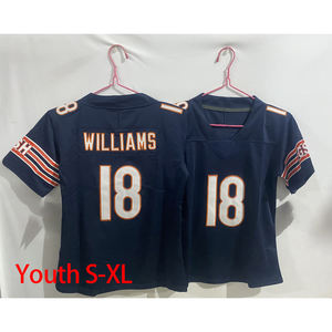 Venta al por mayor Chicago Jerseys 15 Roma Odunze 18 Caleb Williams Youth's Stitched American Football Game Limited Jersey Camisetas - Product Image 3