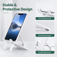 Support de téléphone portable pliable réglable en ABS, support de bureau pour tablette, hauteur réglable sur 4 niveaux, multi-angles, portable, OEM