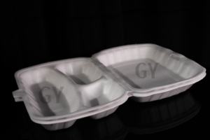 Lunch Box Food Box Three-Compartment Box Rectangular Box <b>Breakfast</b> Box Fast Food Box Single-use Foam <b>Containers</b> Takeout Foam Box - Product Image 3