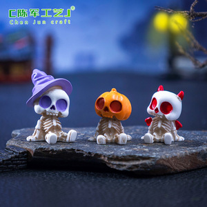 Nouvelle poupée citrouille de Halloween de Weijs, accessoires décoratifs mignons à faire soi-même et petits ornements pour micro-paysages - Product Image 3