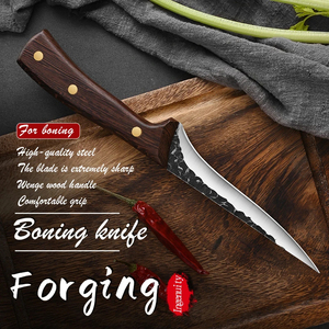 Juego de cuchillos forjados <span class=keywords><strong>para</strong></span> deshuesar, juego de cuchillos de carnicero afilados, <span class=keywords><strong>cuchillo</strong></span> de deshuesado de filete de recorte <span class=keywords><strong>para</strong></span> pescado, aves, <span class=keywords><strong>pollo</strong></span>, carne - Product Image 2
