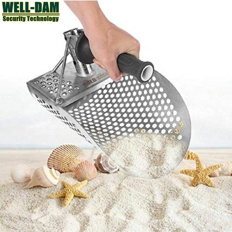 Sand Scoop For Metal Detecting, Stainless Steel With Hexahedron 7Mm Holes For Be