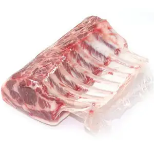 Tiefzieh folien beutel in Schrumpf folie in Lebensmittel qualität zum Verpacken von Schweinefleisch-Lamm rippen