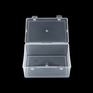 Rectangular Transparent Plastic Storage Box 14.3x10.3x5.8cm With Lid For Jewelry Parts Organization - Product Image 2
