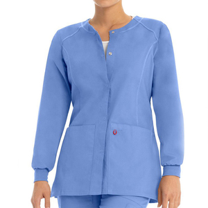 2021 alta calidad enfermera Scrubs uniformes conjuntos de moda médico Spandex estiramiento venta al por mayor uniformes de Hospital - Product Image 1