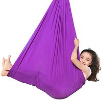 Hamac en tissu moderne pliable et élastique pour adultes et enfants, mobilier d'extérieur léger, balançoire sensorielle, yoga