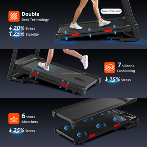 Almohadilla eléctrica para caminar con inclinación automática 15%, máquina de cinta de correr portátil para debajo del escritorio para el hogar, oficina, máquina de cinta de correr silenciosa - Product Image 5