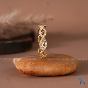 Anillo de Eternidad de Encaje Infinito de Platino con Diamantes Brillantes, Anillo Apilable Atemporal, Elegante Anillo de Boda para Mujer, Joyería Fina - Product Image 4