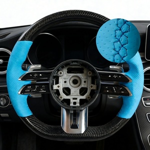 <span class=keywords><strong>Volant</strong></span> en <span class=keywords><strong>carbone</strong></span> bleu de luxe pour <span class=keywords><strong>Mercedes</strong></span> Benz <span class=keywords><strong>AMG</strong></span> GT A C E G S V CLASS VITO CLA45 CLA250 CLS63 SLS350 - Product Image 4
