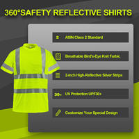 Camisa de Trabajo de Seguridad Reflectante EN20471, Secado Rápido, Poliéster, Construcción, Minería, Petróleo, Tráfico, Uniforme de Trabajo Personalizado de Alta Visibilidad