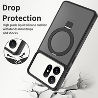 Nouvelle conception d'étui magnétique transparent pour Samsung Galaxy S27 Ultra avec support de protection d'objectif, coque arrière pour iPhone