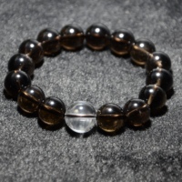 Bracelet en quartz fumé naturel fait main, en quartz clair, pour hommes et femmes, perles de cristal énergétiques de guérison, luxe, Feng Shui, DIY, vente en gros