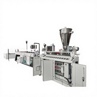 Línea de Extrusión de Tuberías de Plástico Controlada por PLC, Máquina para Fabricar Tuberías de Conducto Eléctrico de PVC
