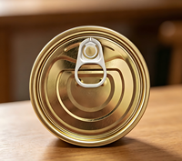 Haute qualité 300 #   Couvre-boîtes en aluminium de 72,9 mm à ouverture facile, anti-corrosion, pour boîtes de thon