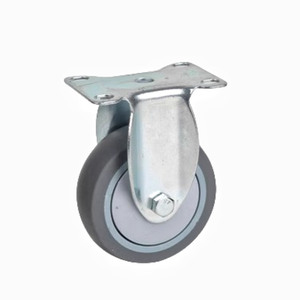 HS 75/100/125mm Industrial Solid Caster 3/4/5 Zoll Gummi rad - Product Image 4